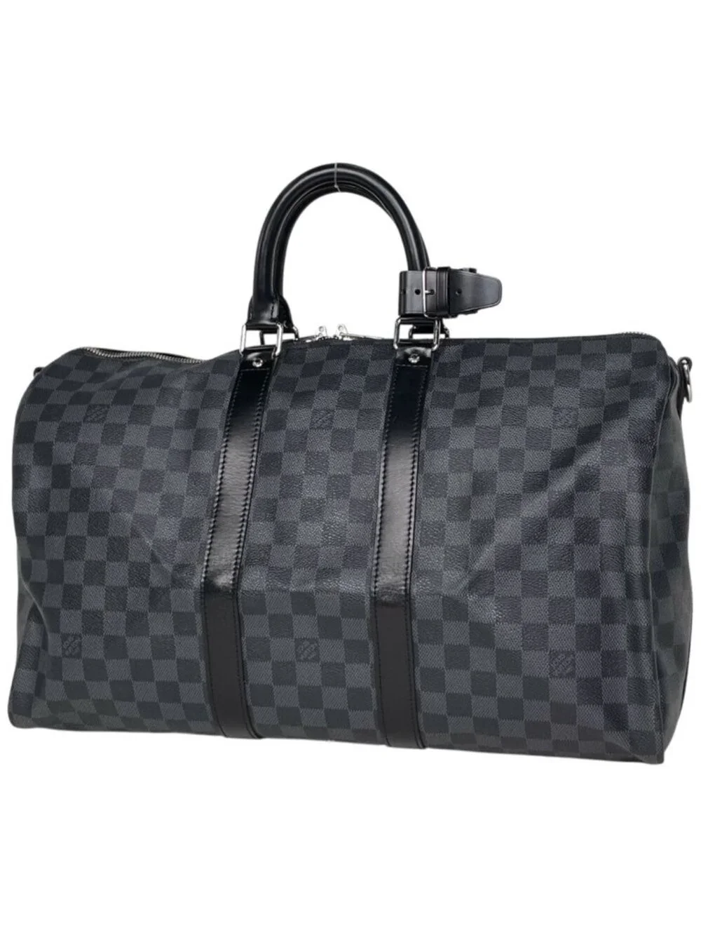 Louis Vuitton Keepall Bandouliere 45 Boston Bag Damier Graphite Noir